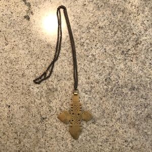 Vanessa Money Zelda Large Cross Necklace